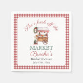 Ze is net van de markt Kerst Bruidsfeest Servet (Voorkant)