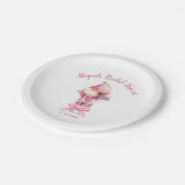 ZE IS ONTVOERD VOOR EEN BRUIDSSLUIERFEEST PAPIEREN BORDJE (Gekanteld)