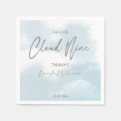 Ze is op bruidsbad cloud nine  servet (Voorkant)