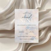 Ze is op cloud 9 Roos Gold Elegant Vrijgezellenfee Folie Uitnodiging