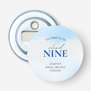 Ze is op cloud 9 Vrijgezellenfeest droomparelhemel Button Flesopener