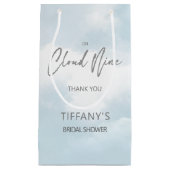 Ze is op cloud negen vrijgezellenfeest gunst klein cadeauzakje (Voorkant)