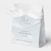 Ze is op wolk 9 vrijgezellenfeest  bedankdoosjes (Voorkant Zijde)