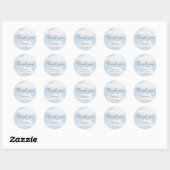 Ze is op Wolk 9 Waterverf Bruidsdouche Ronde Sticker (Vel)