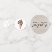 Ze Is Opgepakt Chocolade Bruiloftsfeest Confetti (Voorkanten)