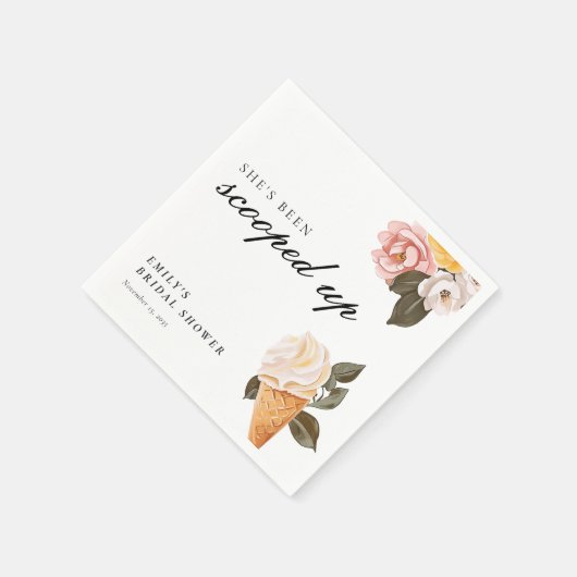 Ze Is Opgeschept Bruiloft Feest Servet (Hoek)