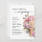 Ze Is Opgeschept Ijs Bruidsmeisjesfeestje Kaart (Voorkant)