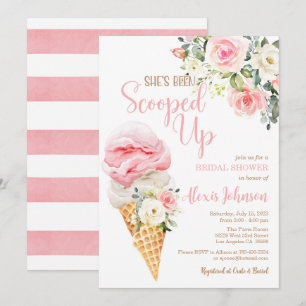 Ze is opgeslokt in de Bridal Shower-uitnodiging Kaart