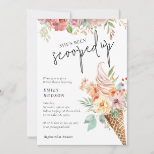 Ze is opgeslokt in de Bridal Shower-uitnodiging Kaart