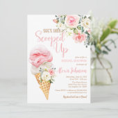 Ze is opgeslokt in de Bridal Shower-uitnodiging Kaart (Staand voorkant)