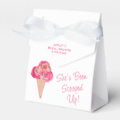 Ze is opgeslokt met ijscream-Vrijgezellenfeest Bedankdoosjes (Voorkant Zijde)