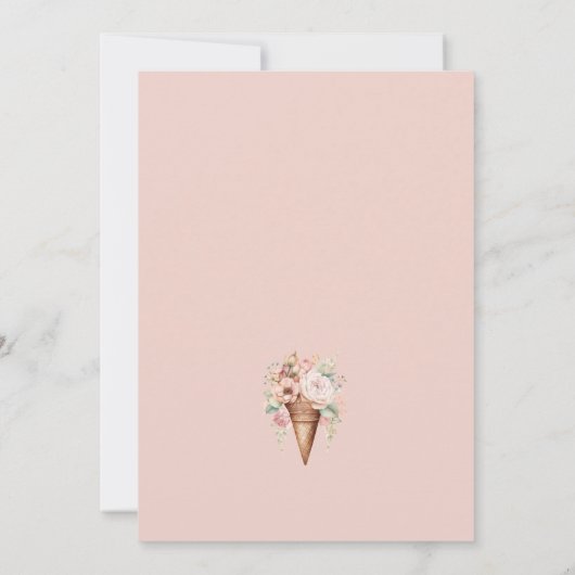 Ze is opgeslokt met ijscream-Vrijgezellenfeest Kaart (Achterkant)