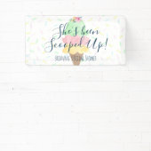 Ze is opgeslokt met ijscream-Vrijgezellenfeest Spandoek (Insitu)