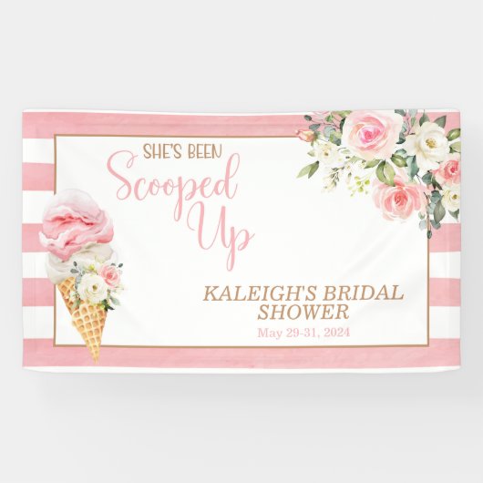 Ze is opgeslokt (stripes) Vrijgezellenfeest Spandoek (Horizontaal)