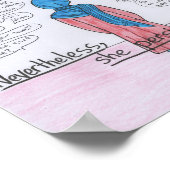 Ze is permanent (Hijabi) Poster (Hoek)