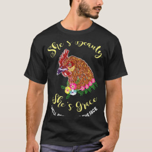 Ze Is Schoonheid Ze Is Genade T-shirt Kippenboerde