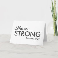 Ze is sterk | Proverbs 31:25 Christelijk geloof