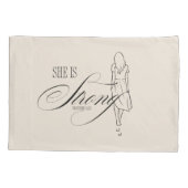 Ze is sterk Spreuken 31:25 Kussensloop (Achterkant)