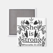 ze is sterk . svg magneet (Voorkant / Achterkant)