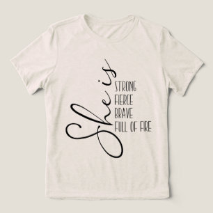 Ze is sterke bruidskracht vol vuur Tri-Blend shirt