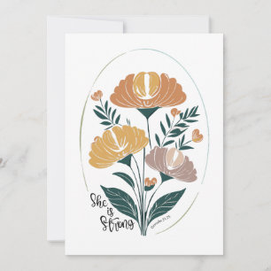 Ze is sterke psalm Boho Christelijke Inspirerend T Kaart