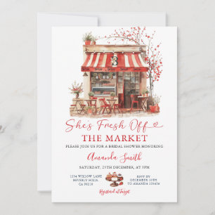 Ze is uit de Market Bakery Market Bruidsfeest Kaart