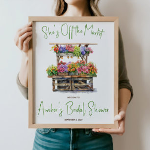 Ze is uit de markt Bruidsfeest Uitnodiging Poster