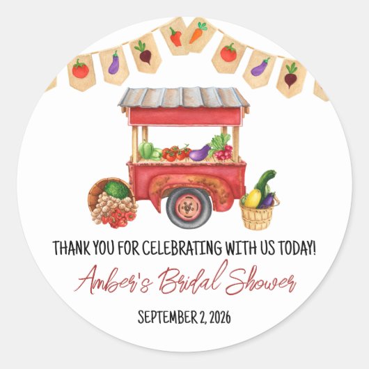 Ze is uit de markt Vrijgezellenfeest gunst Ronde Sticker (Voorkant)