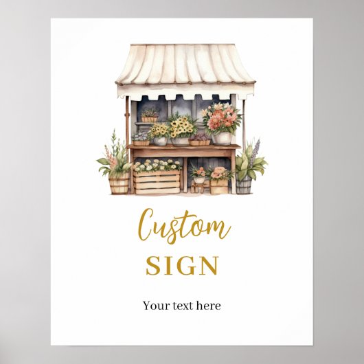 Ze is van de markt aangepaste partij teken poster (Voorkant)