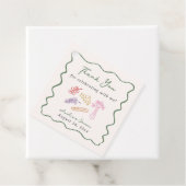 Ze is van de Markt Bold & Whimsical Handgetekend Bedankjes Labels (In situ)