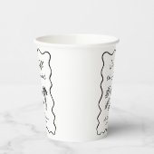 Ze is van de markt Bold & Whimsical Handgetekend Papieren Bekers (Links)