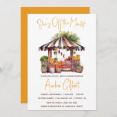 Ze is van de markt Bridal Shower uitnodiging (Voorkant / Achterkant)