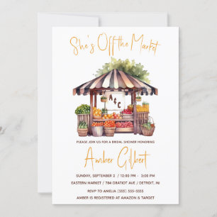 Ze is van de markt Bridal Shower uitnodiging