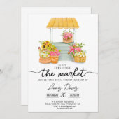 Ze is van de markt Flower Shop Vrijgezellenfeest Kaart (Voorkant / Achterkant)