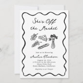 Ze is van de markt gedurfd en grillige hand getrok kaart (Voorkant)