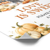 Ze is van de markt Herfst pompoen liefde is lief Poster (Hoek)