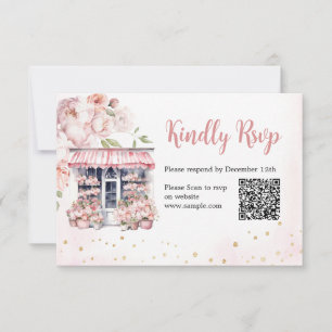 Ze is van de markt Vrijgezellenfeest QR Rsvp kaart