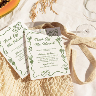 Ze is vers van de markt Bruidsfeest Kaart