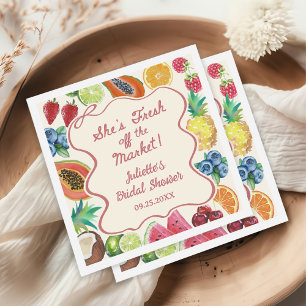 Ze is vers van de markt Fruit Bruiloftsborrel Servet