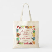Ze is vers van de markt Fruits Bruiloftsfeest Tote Bag (Achterkant)