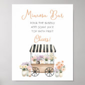 Ze is vers van de markt Mimosa bar Poster (Voorkant)