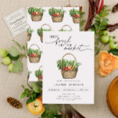 Ze is vers van de markt plantaardig Vrijgezellenfe Kaart