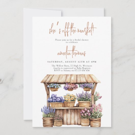 Ze is vers van het Vrijgezellenfeest van de markt Kaart (Voorkant)