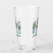 Ze is vol vuur - Levendige Bloemenbekrachtiging Glas (Links)