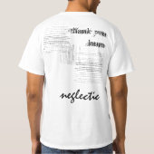 Ze is zo, dus, eh, Neglectisch T-shirt (Achterkant)