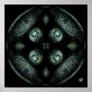 Ze kijken naar ons van bovenaf (god/buitenaardse w poster