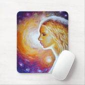 Ze kijkt naar de sterren muismat (Met muis)