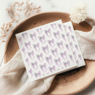 Ze Knoopt het Bruiloft Bruidsfeest Lilac Strik Servet