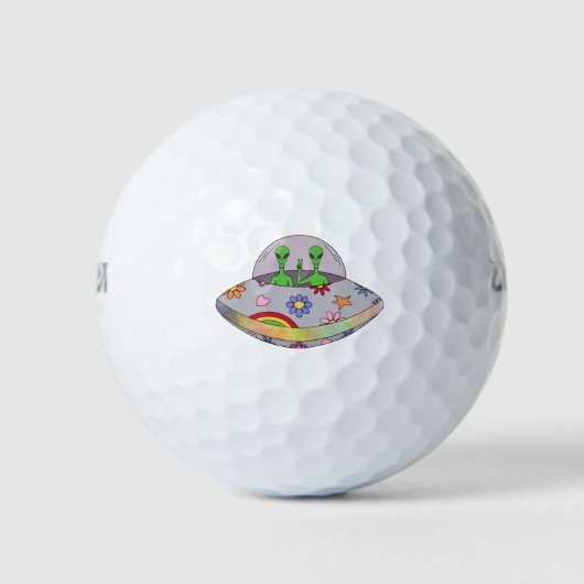 Ze komen in de Vrede UFO Golfballen (Voorkant)