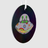 Ze komen in de Vrede UFO Ornament (voorkant)